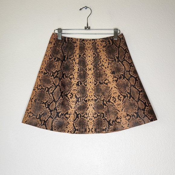 VEDA Leather Snakeskin Skirt P - Picture 3 of 7